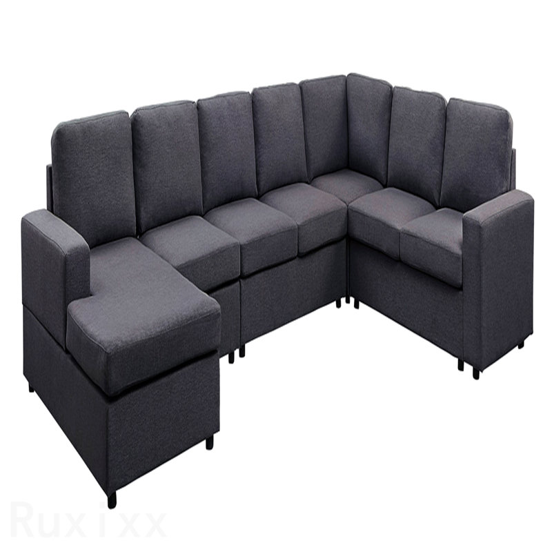 Canapé modulaire avec méridienne réversible 146,5 po Hayden