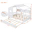 Lit de maison en bois avec lit gigogne, conception moderne pour enfants avec tablette de rangement-1698904528-1698904531