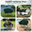 Double Duo Camping Chair with Armrests Cup Holders Carry Bag Heavy Duty Lawn Chair