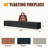 48'' Rustic Solid Cedar Wood Fireplace Mantel - Wall-mounted Floating Shelf With Invisible Metal Brackets, 50 Lbs Load Capacity, Water-based Coating For Living Room, Kitchen, Farmhouse Home Decor​