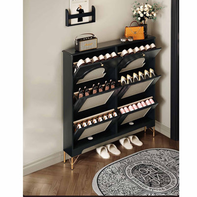 Italian style thin shoe cabinet