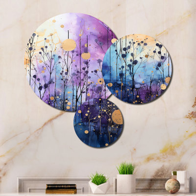 Celestial Serenade II - Abstract Collages Living Room Set