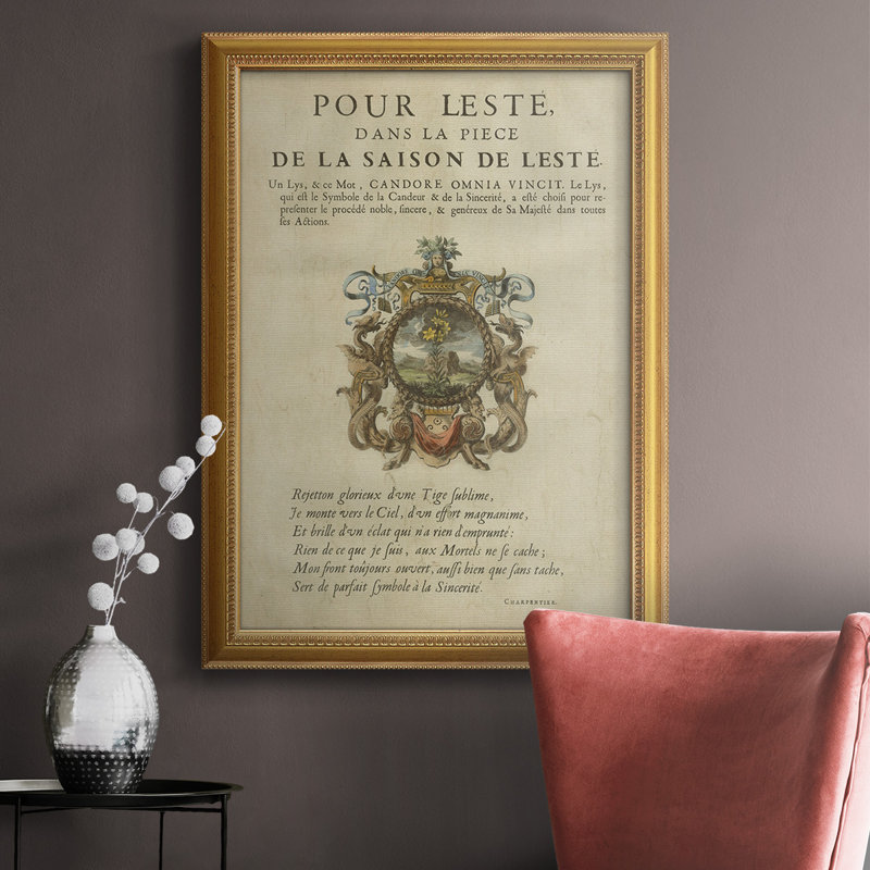 Ex-libris VI sur toile encadrée de qualité supérieure - prêt à être accroché, H 20 po x l 16 po x P 1 po