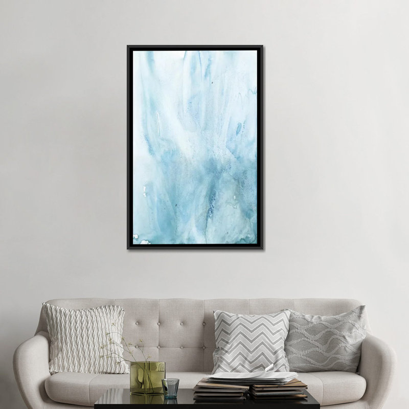 « aquarelle abstract iv », reproduction d’impression sur toile, H 48 po x l 32 po x P 1,5 po, Toile avec cadre noir