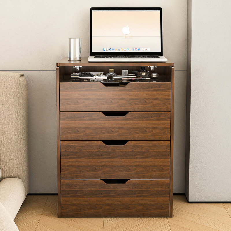 31 coiffeuses avec miroir incassable, lumières à DEL à intensité variable, rangement pour cosmétiques, tabouret confortable, table de maquillage avec finition en noyer et éclairage à 3 températures, caché
