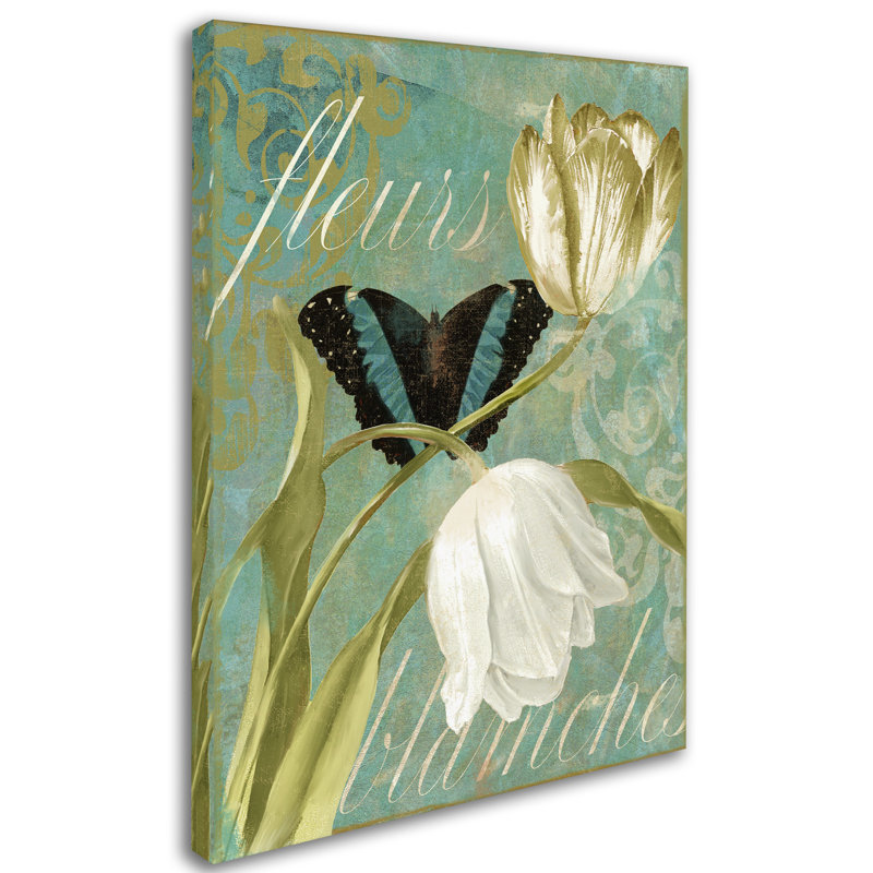 "Jadaya White Tulips" par Color Bakery, impression sur toile tendue, H 24 po x l 18 po x P 2 po