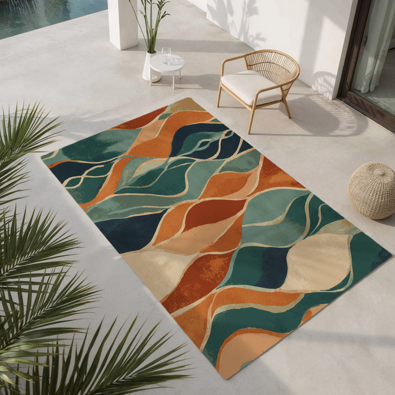 Woodland Whispers Indoor And Outdoor Area Rug, Rectangle 2' x 3'