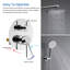 Robinet de douche circulaire avec valve brute-74557748