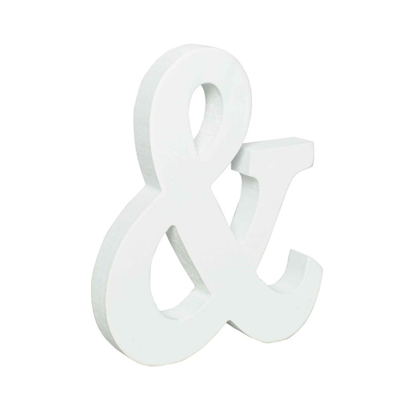Bloc de lettres en bois, &