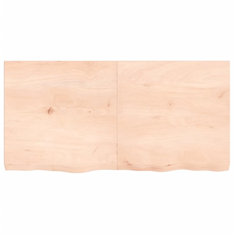 Ayluardo 120cm Solid Wood Bathroom Vanity Top, Natural