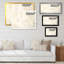 «Liquide Waves In Shades Of Cream VI», reproduction sur toile flottante-1479843694-1479843695