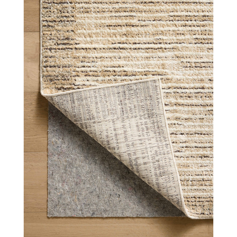 Tapis sable / gris anthracite Jeremiah Brent x Loloi Bleecker, Rectangle 5'3" x 7'6"