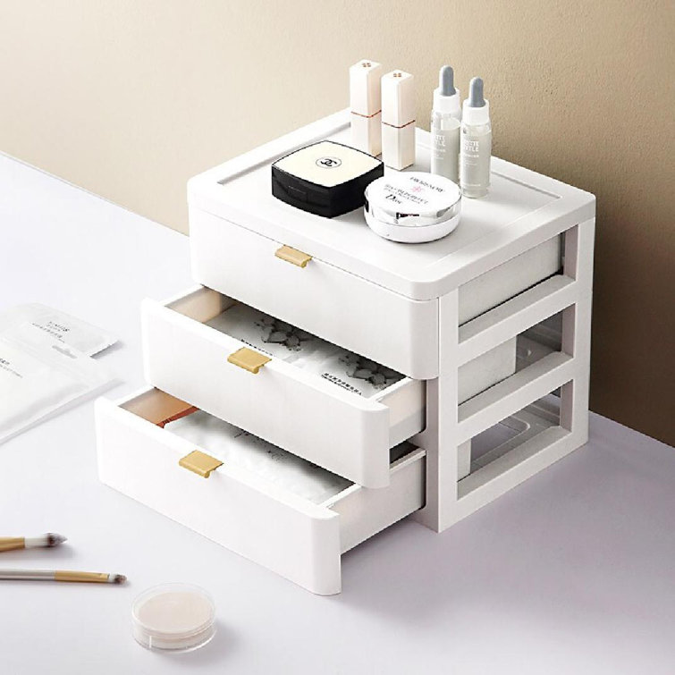 Joylin Makeup Organizer Rebrilliant Finish: White