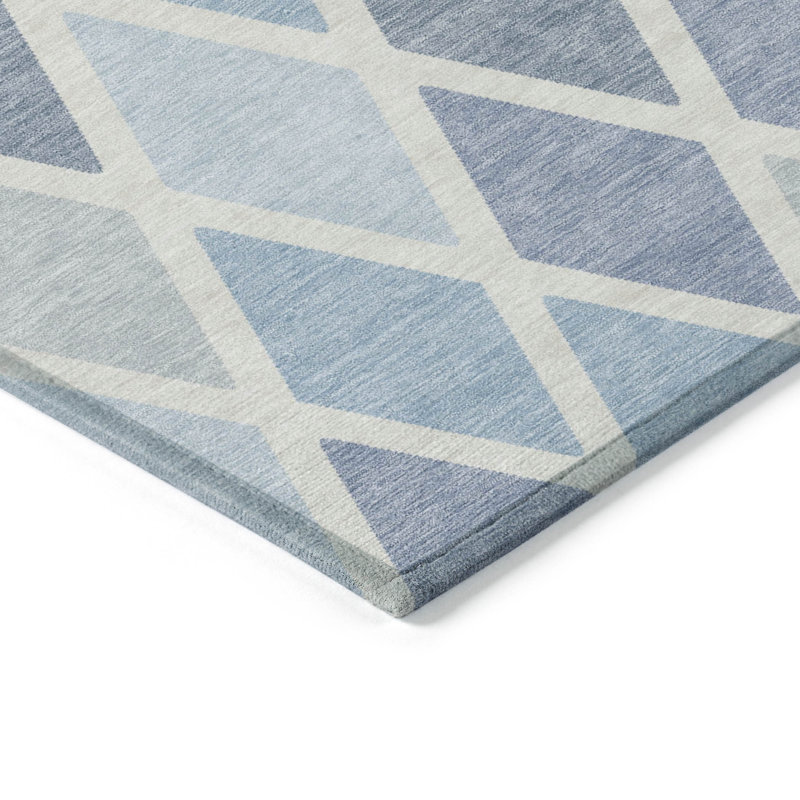 Maliana Washable Geometric Indoor / Outdoor Rug, Rectangle 9' x 12'