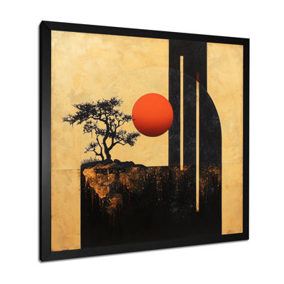 Spiritual Sun Of Japanese Art I - Asian Art Wall Art Print