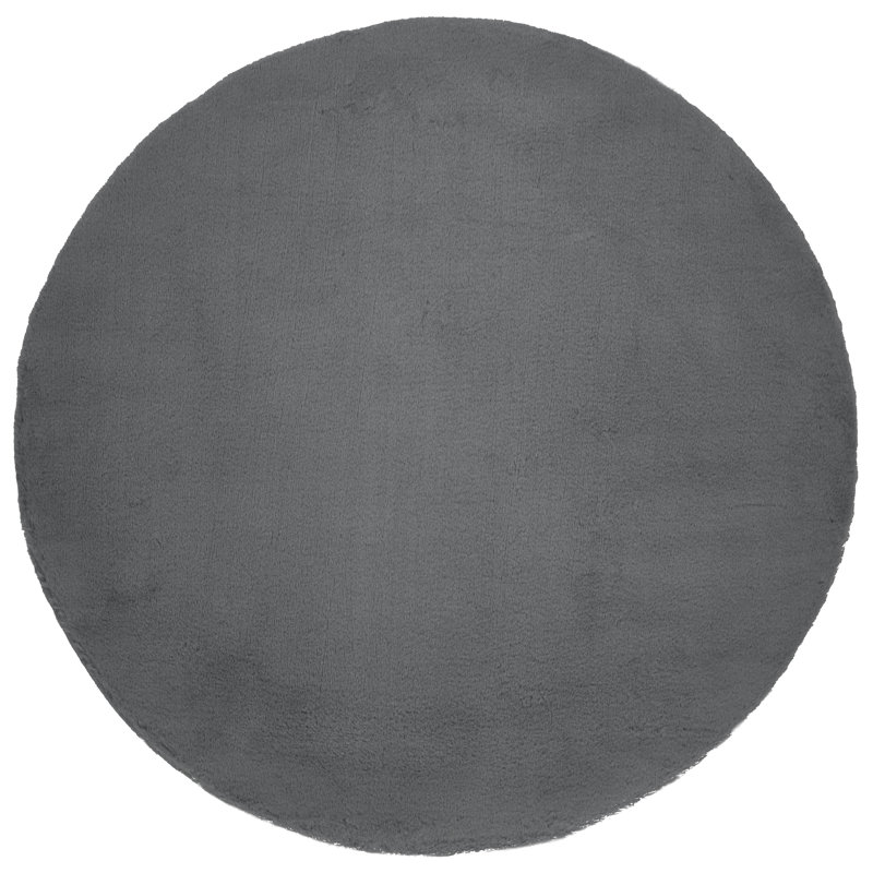 Ross Solid Colour Area Rug, Round 120 cm