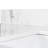 43x22 Inch White Marble Duplicate Vanity Top - Engineered Stone, Rectangular Ceramic Undermount Sink, Back Splash, Faucet Hole Oversight Imitative Undertaking