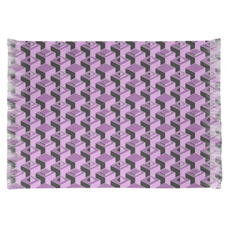 Tapis mauve/noir skyscrapers, Non