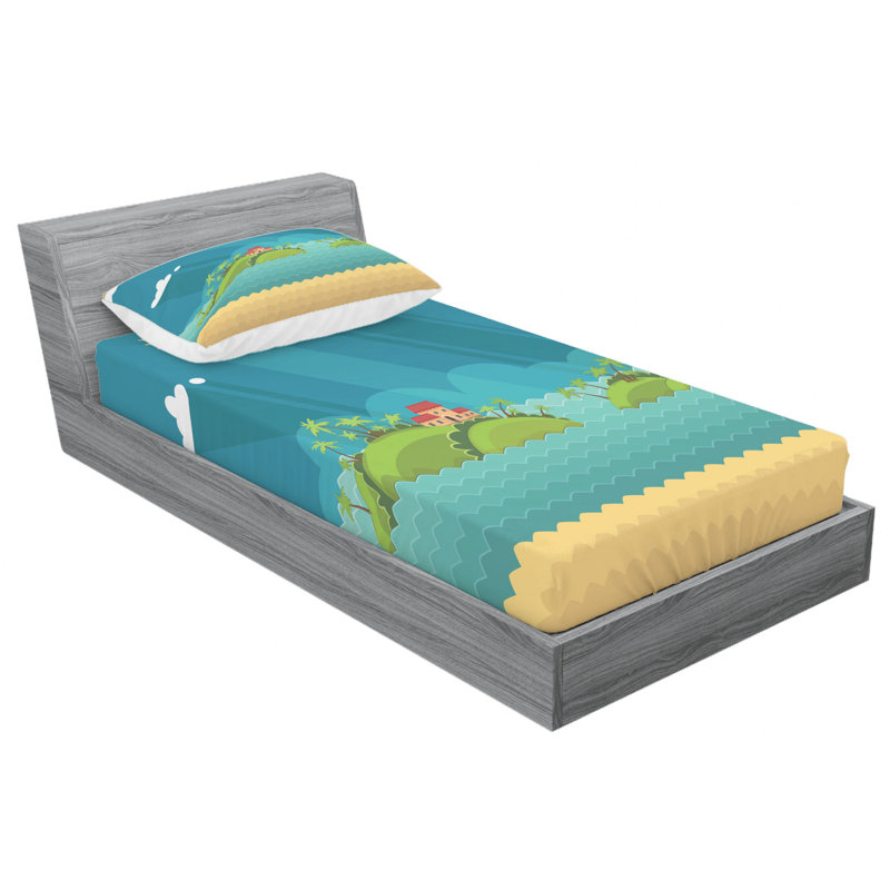 Microfiber Sheet Set, Twin Sheet Set with Fitted Sheet