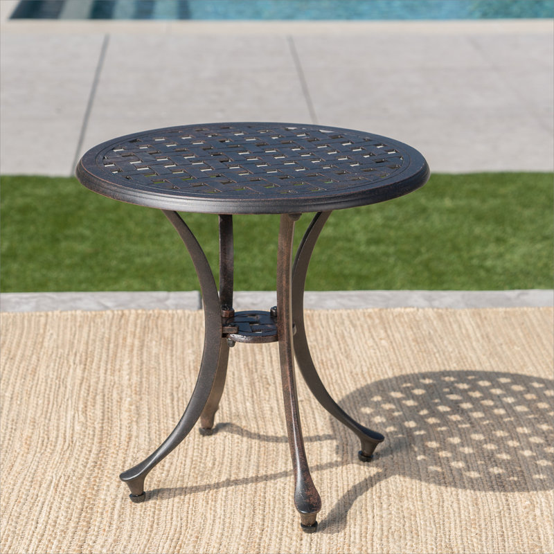 Table d'appoint en aluminium, table de bout pour l'extérieur