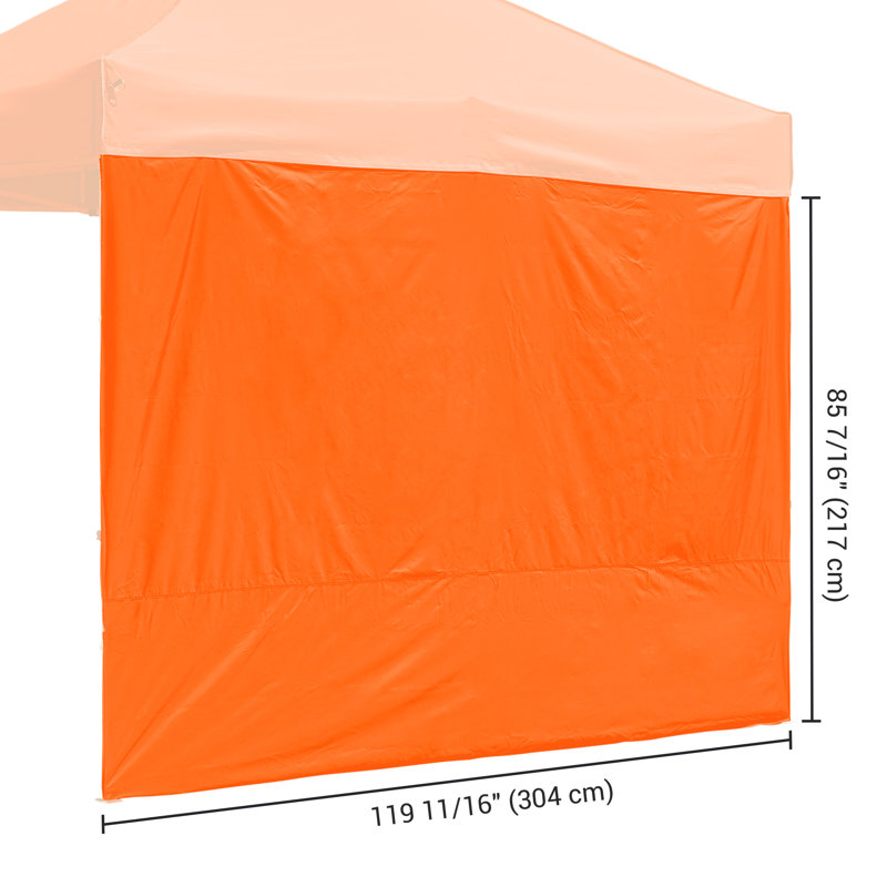 Mur latéral Instahibit, Orangé, H 85,43 po x l 119,69 po x P 0,2 po