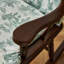 Chaise berçante en bois massif entièrement noyer