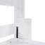 Lit double, couleur blanche, bureau hydraulique pliant, peu encombrant pour les petits espaces de vie, support de 600 lb, lit double / grand avec rangement intégré pour matelas avec mécanisme, cadre, capacité de poids,