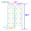 2 Rustproof Metal Trellis 86.7"X19.7", For Outdoor Plants' Climbing Help 86.7" X 19.7" Trellis, Plants Flower Support