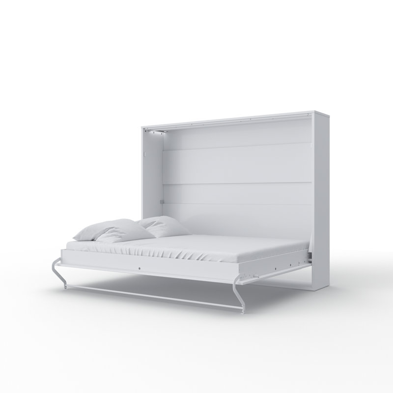 Ayvri Murphy Bed, White/White
