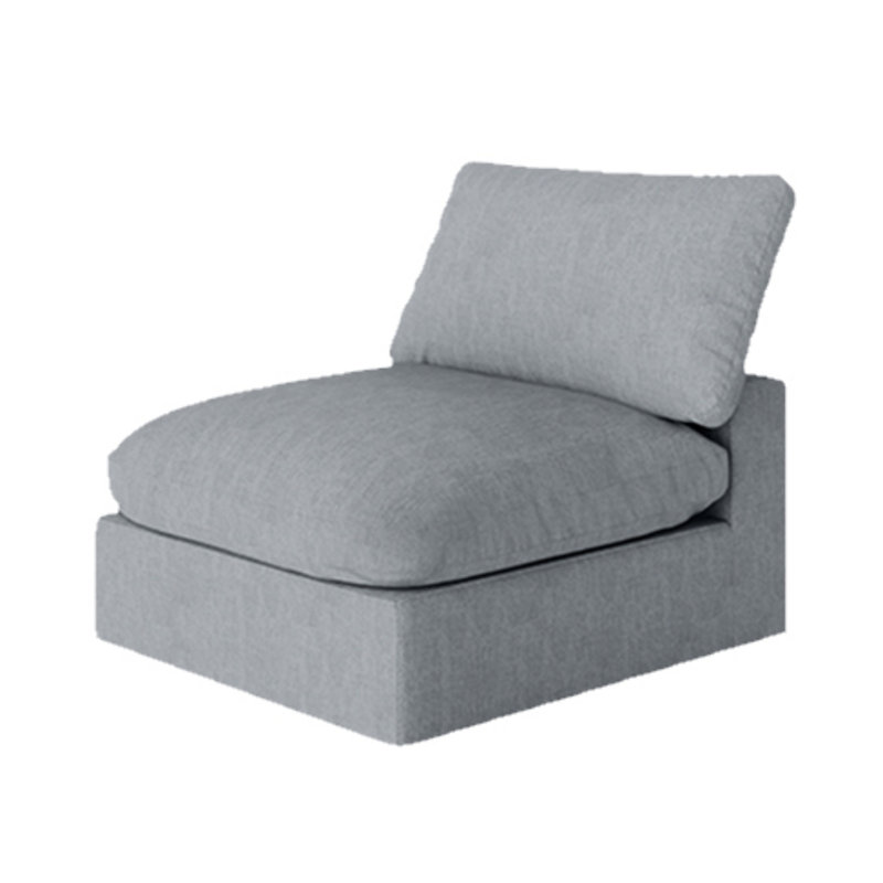 Siège central Cloud Couch, canapé modulaire modulaire rembourré en duvet, housses lavables amovibles, canapé Cloud rembourré convertible, siège profond et confortable