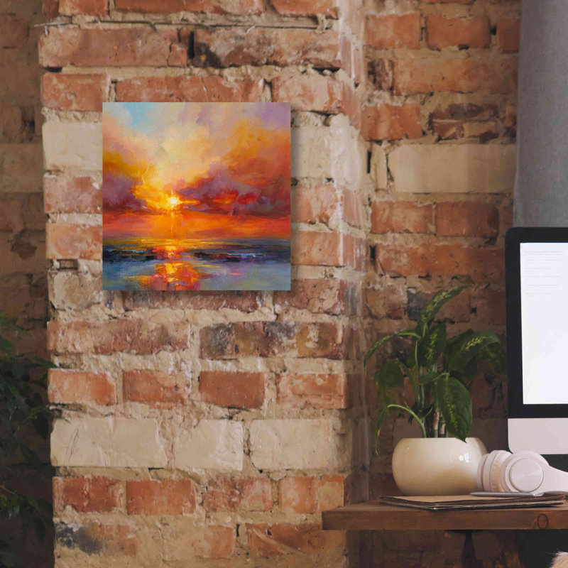«Evening Sparkle» par Kasia Bruniany, impression sur toile, H 12 po x l 12 po x P 0,75 po