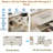 Modern Lift-up Folding Coffee Table With 4 Stools, 2 Drawers And Hidden Storage Space