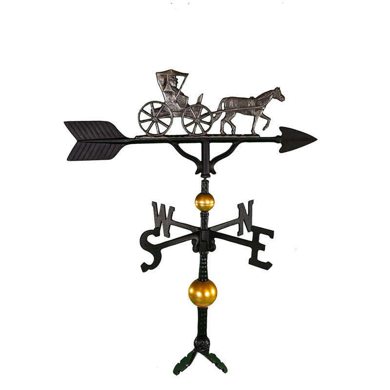 Deluxe Country Doctor Weathervane, Swedish Iron