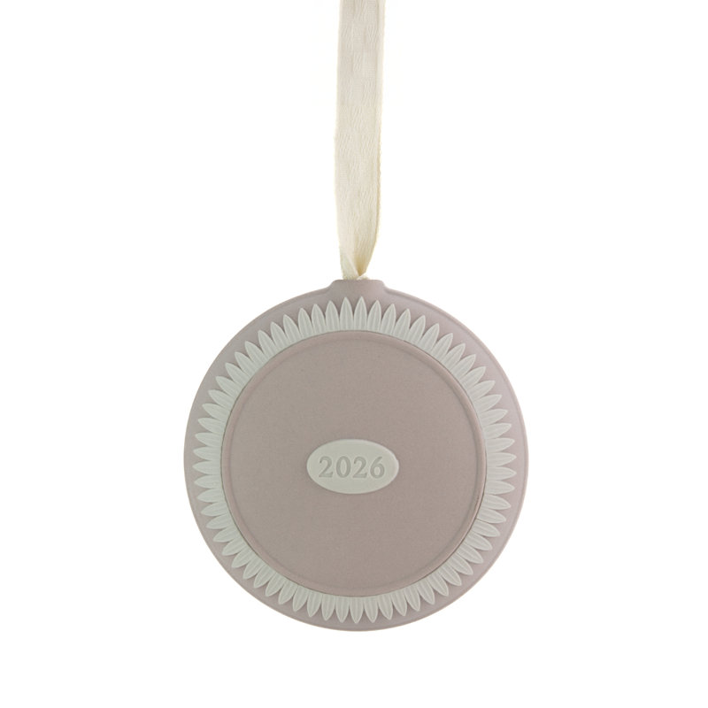 Festive Mother Child Annual Ornament, Mink
