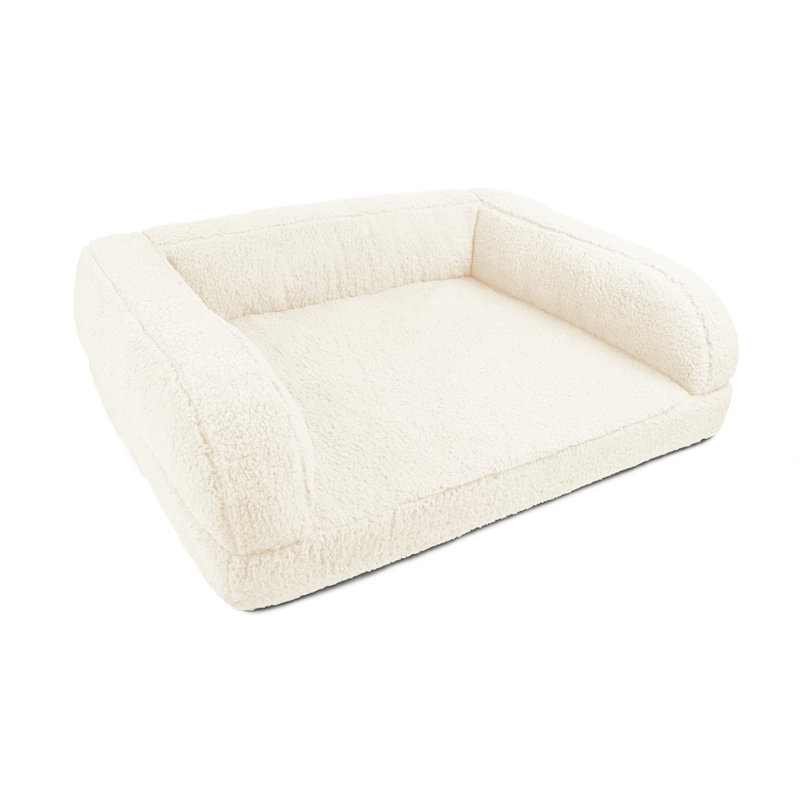 Lit pour chien Tucker Murphy Pet ™ Sherpa Couch, Moyen (l 36 po x P 9 po x H 26 po), Naturel