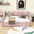 Upholstered Daybed with Twin Pop-Up Trundle, Space-Saving Design-458544107