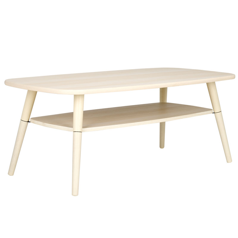 Cabel Single Coffee Table, Bleached White