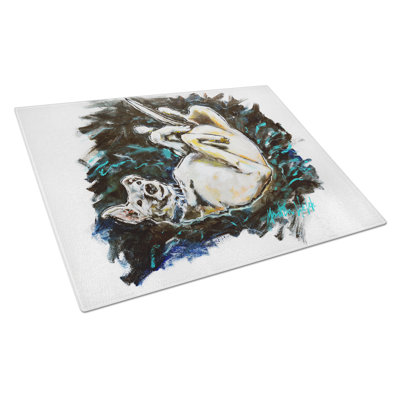 Happy Times Greyhoud Glass Cutting Board