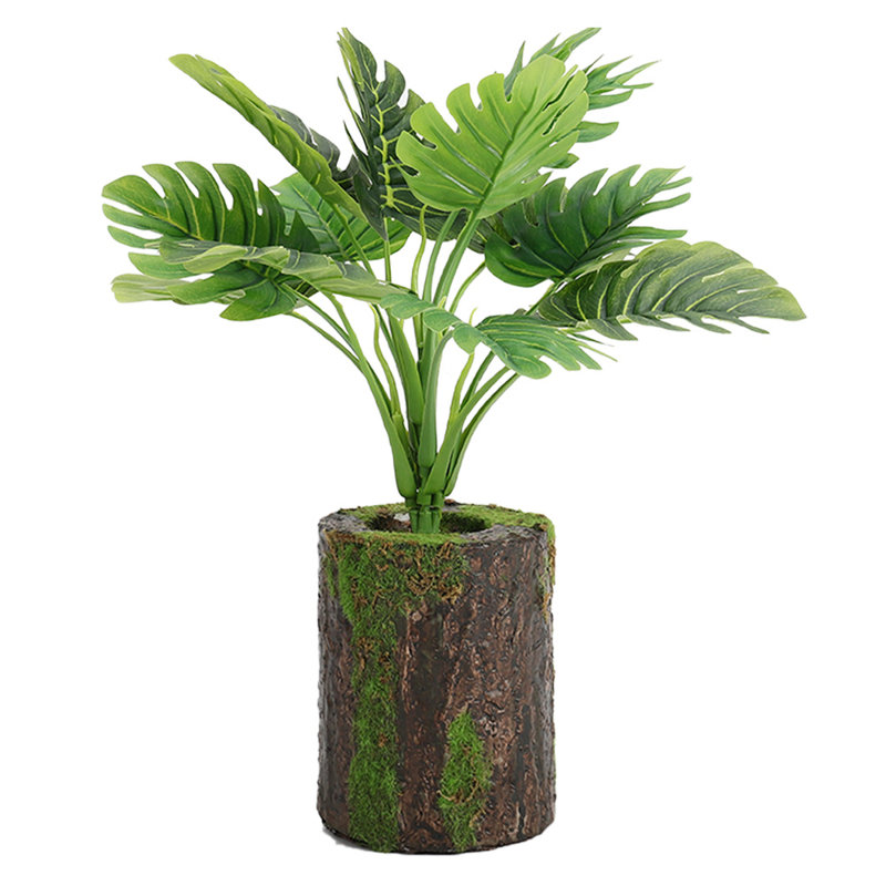 32cm Faux Philodendron Plant in Planter