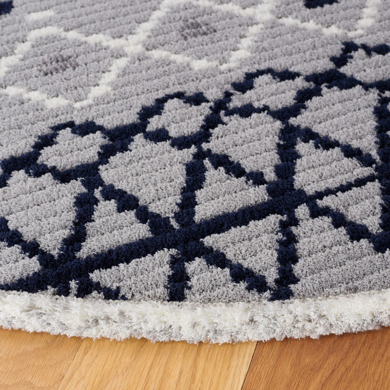 Marrakesh Performance Geometric Rug, Round 6'7"
