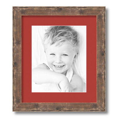 Wood Matte Picture Frame with Mat