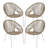 4-piece Indoor/outdoor Patio Chair