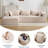 107" Modular Sectional Couch With L-Shape Chaise,Boneless Sofa For Living Room,Modern Cloud Couch With Deep Seat,No Assembly Required,Loveset,White(Left Facing Chaise)-642170873-642170875
