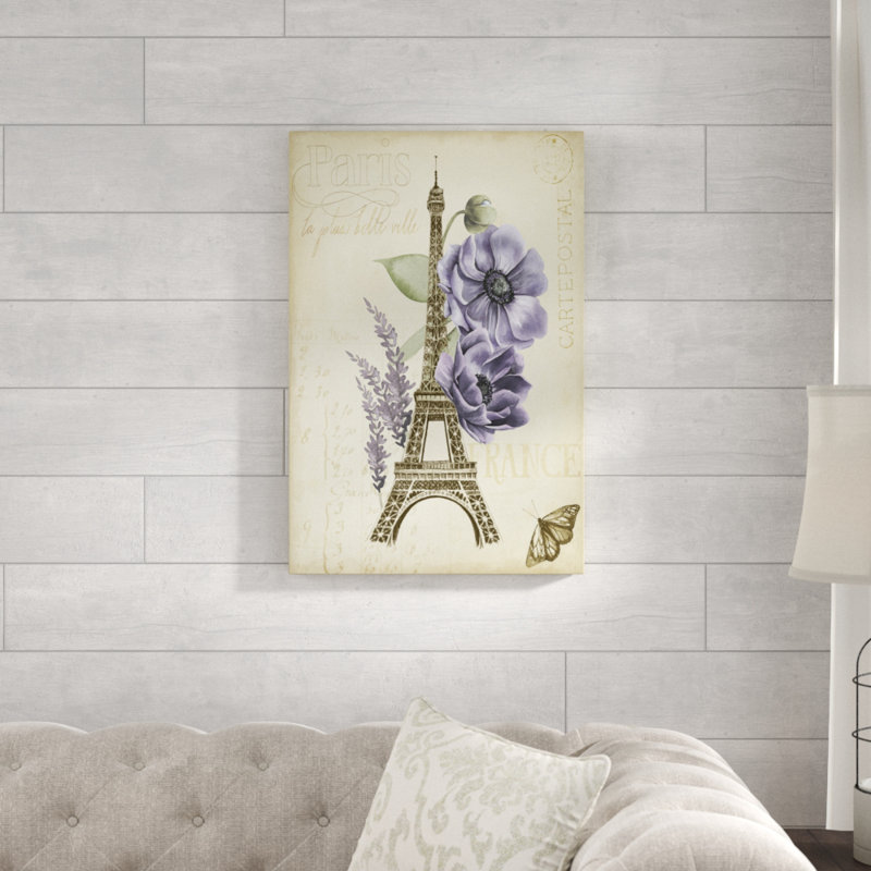 Paris Ephemera II by Grace Popp - Print on Canvas, 76cm H x 51cm W, Wrapped Canvas