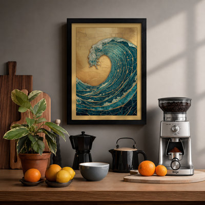 Cresting Wave Coastal - Framed Print