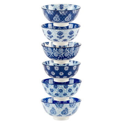 Ensemble de 6 bols tout usage 4,75 po x 6,75 po x L 2,25 po 13 oz Carnival