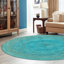 Tapis vert-bleu tressé Luceal-1829220090