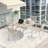 5-Piece Outdoor Amato with Stackable Chairs and Round Slatted Metal Table for Garden or Deck-65545899