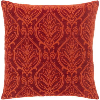  Velvet Damask 18'' Throw Pillow Cover