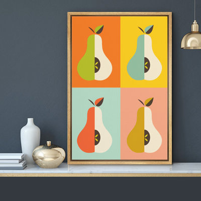 Abstract Colorful Pear Canvas Prints Home Artwork Decor for Living Room,Bedroom X19